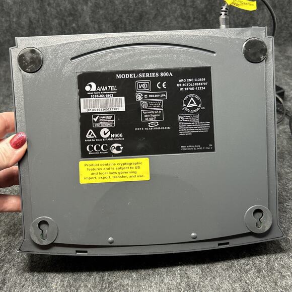 Cisco Systems 800 Series Router with Power Adapter Black Tested/Works SCRATCHED - Picture 7 of 10